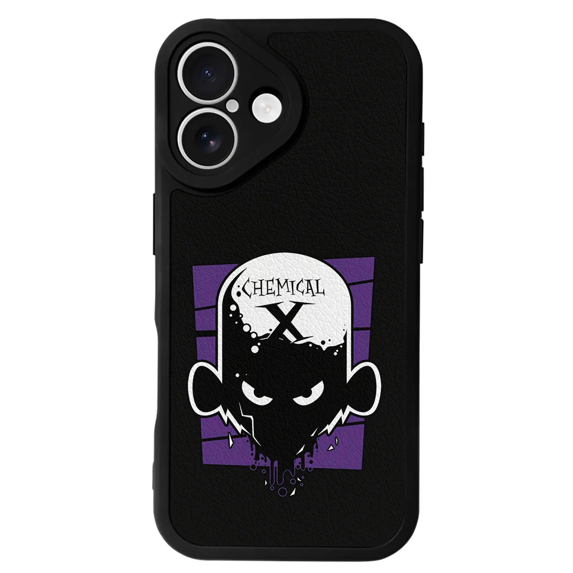 パワパフガールズ グッズ モジョ・ジョジョ - IPhone 16シリーズ対応 ・ シリコンスマホケース ・ レザー調 ・ 高精度フィット ・ 耐衝撃 ・ ワイヤレス充電対応 ・ 精密カット